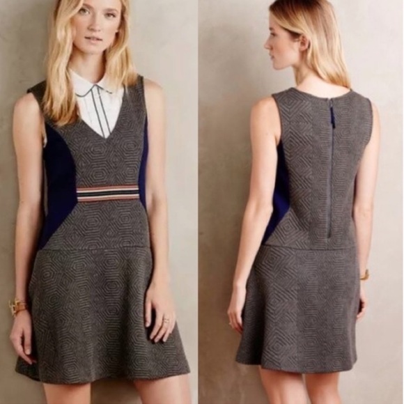 Anthropologie Maeve Ludlow Quilted Sleeveless Dress Size Large - Picture 1 of 10